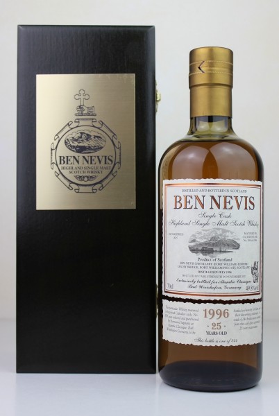 Ben Nevis 1996 “Special Distillery Bottling for Alambic Classique Calvados 25 y 49,8 %Vol