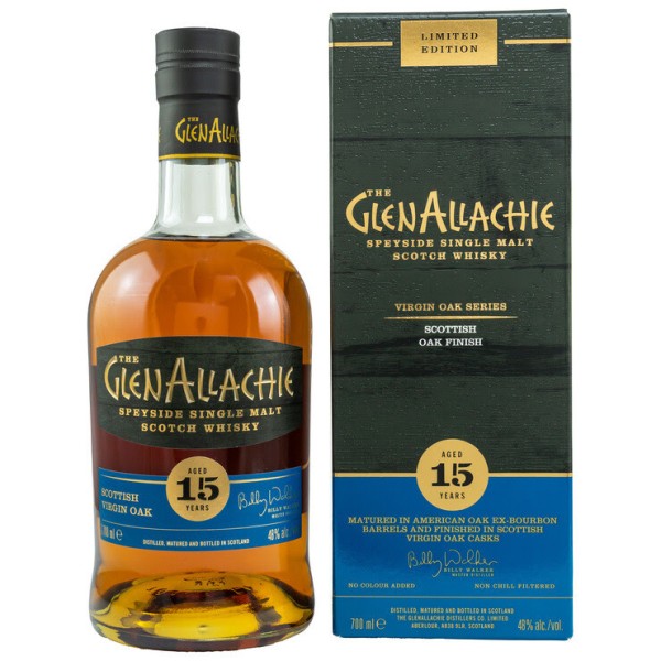 The GlenAllachie 15 y Scottish Virgin Oak Casks 48 %Vol