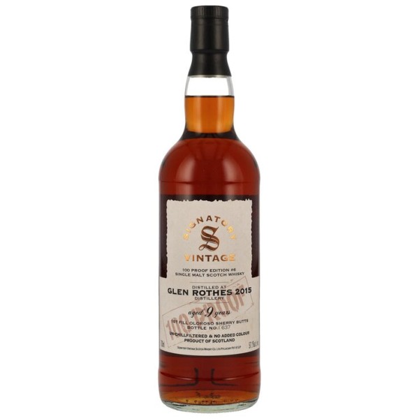 Signatory Glenrothes 2015/2024 Small Batch Edition #6 9 y First Fill Oloroso Sherry Butts 57,1% vo