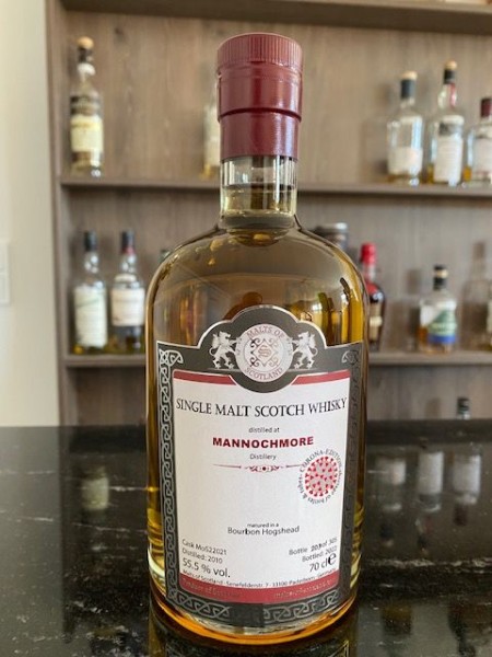 Malts of Scotland MANNOCHMORE 2010 Bourbon Hogshead 55.5 %Vol 305 bottles