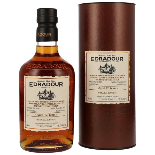 Edradour 12 y First Fill Burgundy Hogsheads Fassnr. 92, 93, 95, 96, 97, 98, 99, 101 2.840 bottles 48