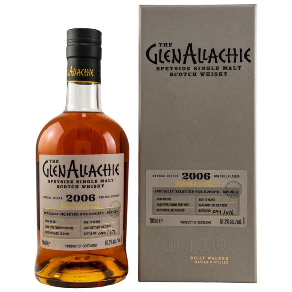 The GlenAllachie 15 y Ruby Port Pipe 2006/2021 61,1 %Vol