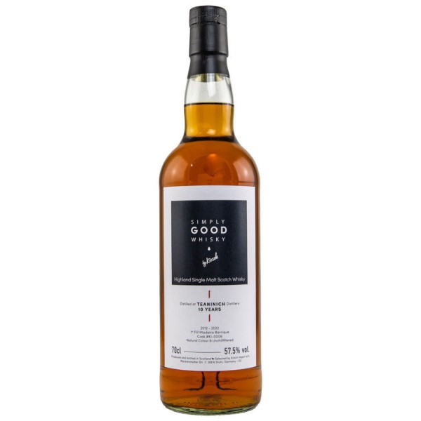 Teaninich First Fill Madeira Barrique Kirsch Simply Good Whisky 57,5 %Vol 10y
